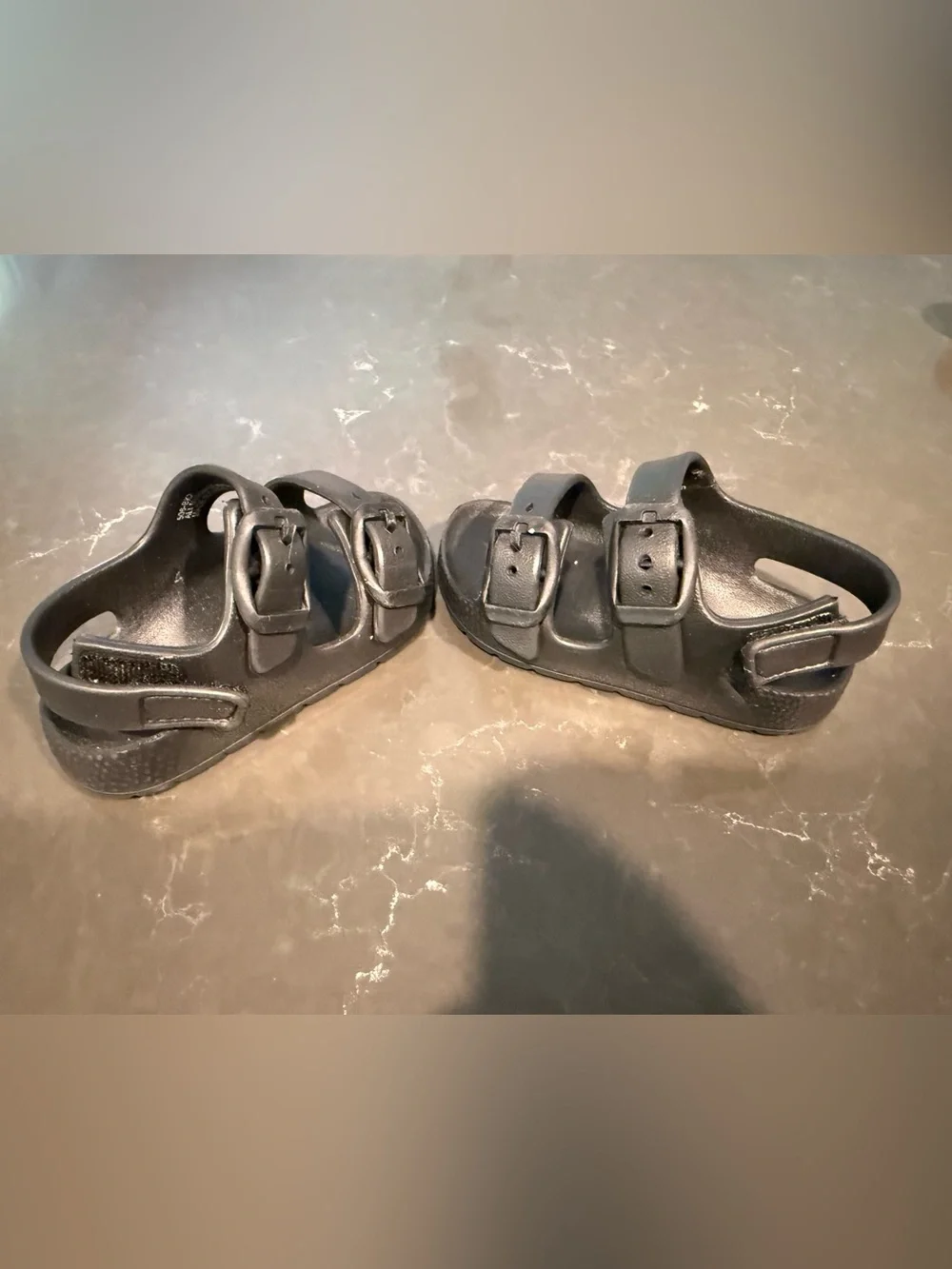 VGUC- Weestep Black Double-Buckle Sandals 3C